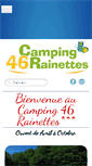 Mobile Screenshot of camping46rainettes.com